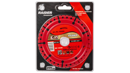 Диск диамантен 125x22.2mm Universal RAIDER PRO RDP-DD26 image