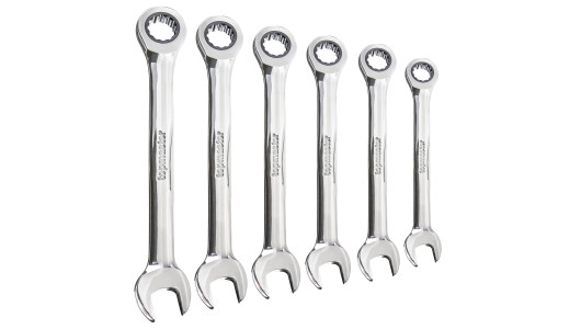 Combination spanners with ratchet set 6 pcs CR-V TMP image