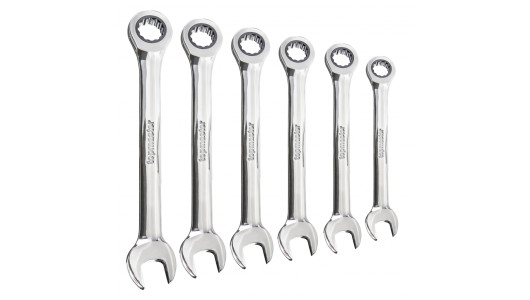 Combination spanners with ratchet set 6 pcs CR-V TMP image