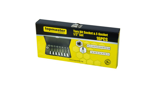 Вложки торкс 1/2" к-т 16бр CR-V Topmaster Professional image