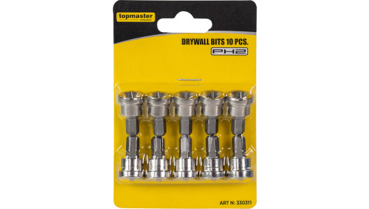 Drywall bits 10 pcs. image