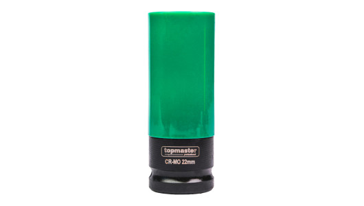 Color Coded Deep 6 Point Impact Socket 1/2" 22 mm TMP image