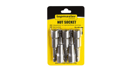 Nut setter socets 10x65mm 5 pcs set TMP image