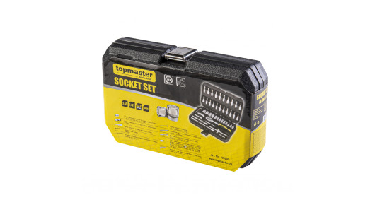 К-кт инструменти 46 части 1/4" CR-V първо поколение Topmaster Professional image