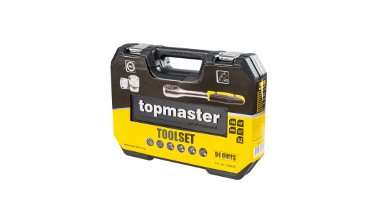 К-кт инструменти 94 части 1/4" & 1/2" CR-V Topmaster Professional image