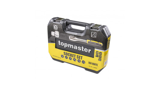 К-кт инструменти 108 части 1/4" & 1/2" CR-V Topmaster Professional image