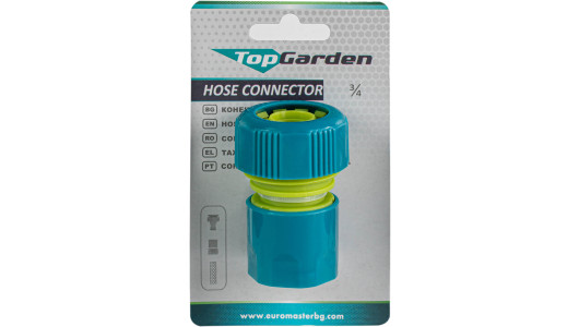 Plastic 3/4” hose connector TG image