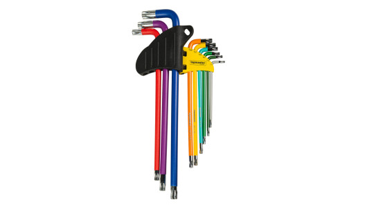 Torx hex key set TT10-TT50, 9 pcs., extra long COLOR TMP image