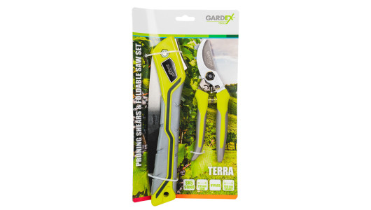 Set foarfeca de gradina si fierastrau pliabil TERRA GX image