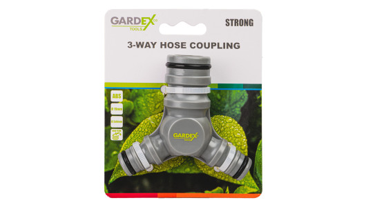 3-Way 1" & 2x 1/2" Hose Coupling STRONG GX image