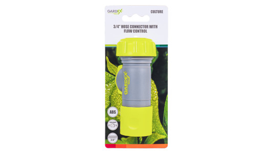 3/4" Hose Connector With Flow Control CULTURE GX image