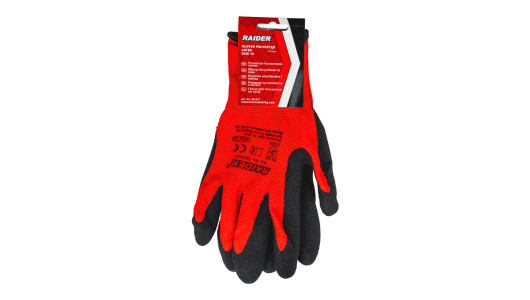 Gloves&nbsp;Polyester Latex 13G Size 10 RD image
