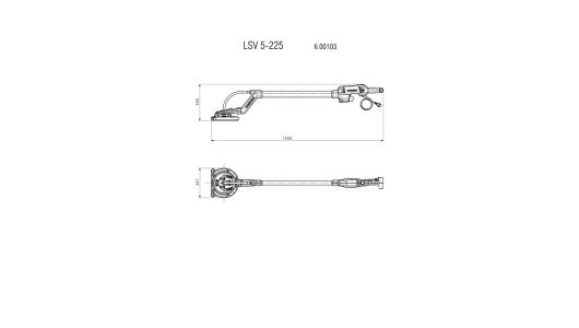 Шлайф за стени и тавани 500W ø225mm METABO LSV 5-225 image