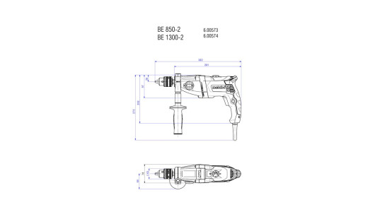 Burghiu 850W METABO BE 850-2 ZKBF image