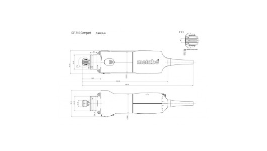 Шлайф прав 710W рег. обороти METABO GE 710 COMPACT image