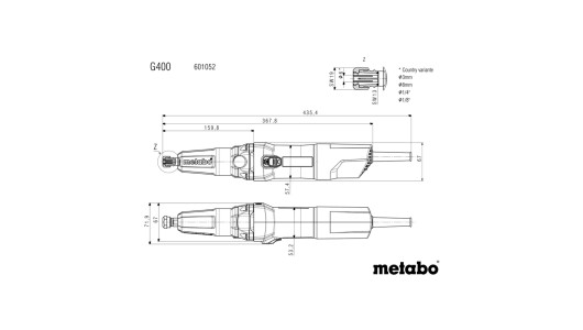 Шлайф прав &oslash;6mm 380W 30000min-1 G 400 image