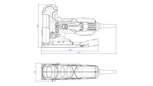 Прободен трион 710W 100mm METABO STE 100 QUICK image