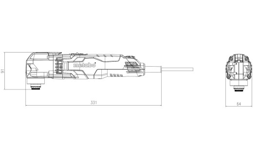 Многофункционален инструмент 400W METABO MT 400 Quick image