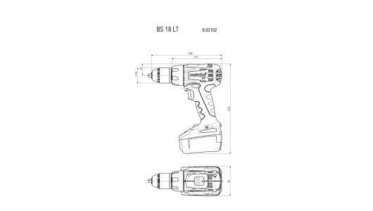 Винтоверт акум. 18V 60Nm METABO BS 18 LT 2x4.0AH image