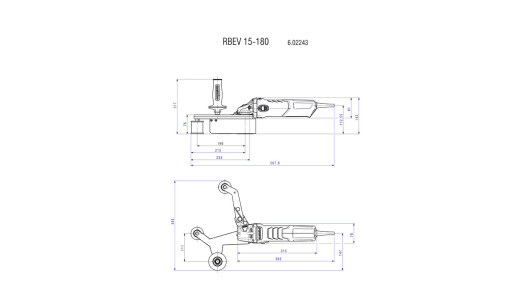 Шлайф лентов за тръби 1550W 40x760mm METABO RBE 15-180 Set image