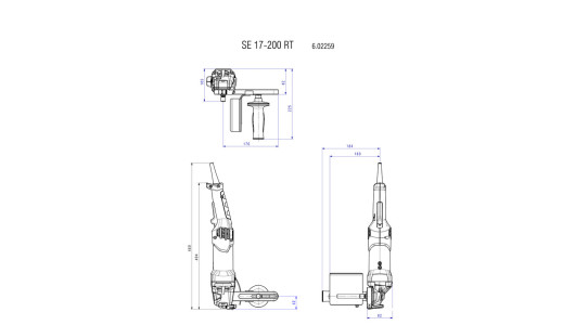 Сатинираща машина 1700W METABO SE 17-200 image