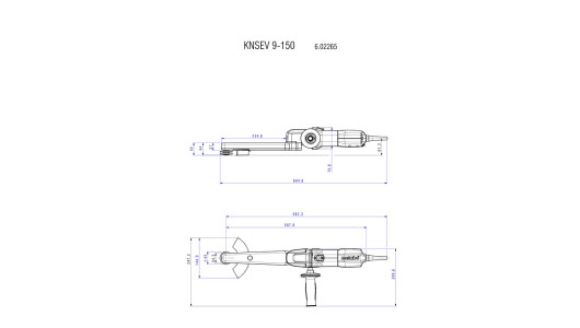 Polizor unghiular extins 150 mm 950W METABO KNSE 9-150 SET image