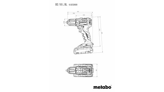 Винтоверт акум. 18V 60Nm METABO BS 18 L BL 2x2.0AH image