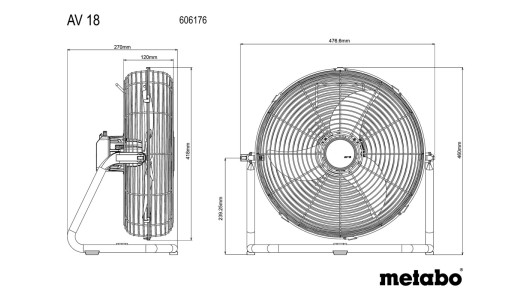 AV 18 cordless fan image