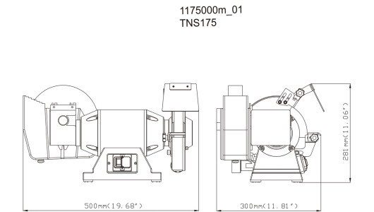 Шмиргел комбиниран 500W 175+200mm METABO TNS 175 image