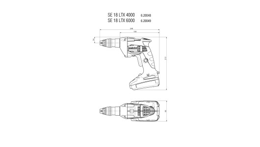 Șurubelniță fără fir METABO SE 18 LTX 6000 2x2Ah image