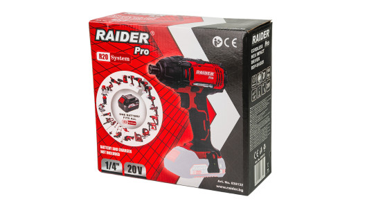 R20 Cordless Hex Impact Driver 1/4" 180Nm Solo RDP-SHID20 image