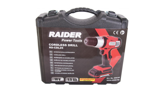 Cordless Drill Li-ion 18V 2-ск. 1,5Ah 26Nm RD-CDL25 image