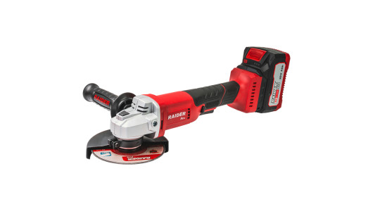 R20 Cordless Angle Grinder &Oslash;125mm 4Ah 2 discs Case RDP-YAG20 image