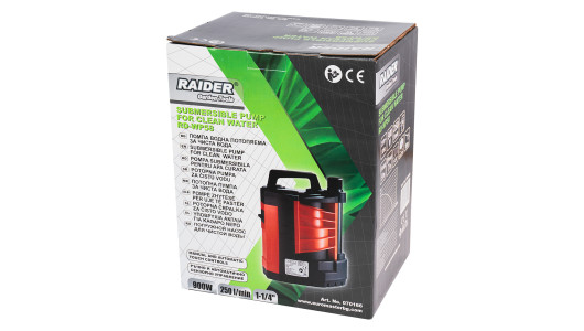 Помпа потопяема 900W 1-1/4"250L/min 9m сензор RAIDER RD-WP58 image