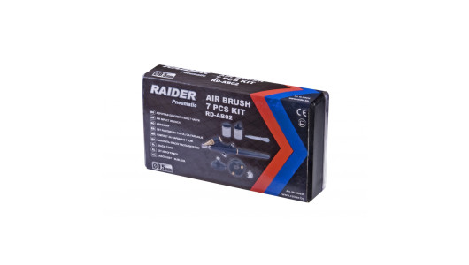 Аерограф еднодействащ &oslash;0.5mm 7части к-т RAIDER RD-AB02 image