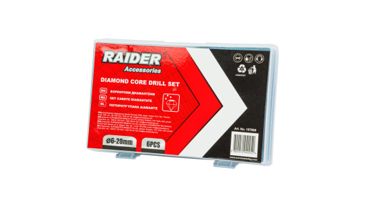 Diamond core drill 6pcs &Oslash;6-20mm Case Set 6pcs image