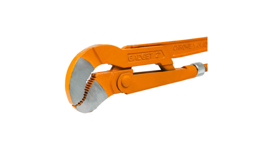 Swedish type pipe wrench 2", jaws "S" 45&deg; GD image