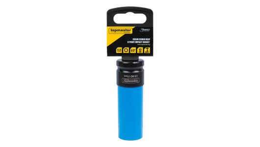 Color Coded Deep 6 Point Impact Socket 1/2" 17 mm TMP image
