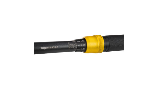 К-кт динамометричен ключ с вложки и удължител 1/4 5-25Nm Topmaster Professional image