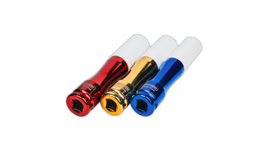 ColorC. Tors. Tefl. Deep6P. Impact Socket Set3x1/2"150mm TMP image