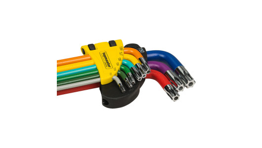 Torx hex key set TT10-TT50, 9 pcs., extra long COLOR TMP image