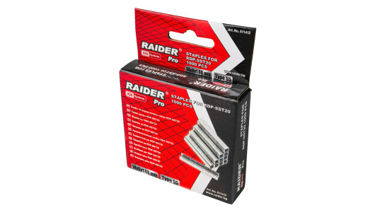Скоби акум. такер RAIDER PRO RDP-SST20 14x6x1.08mm Type 55 1000бр. image