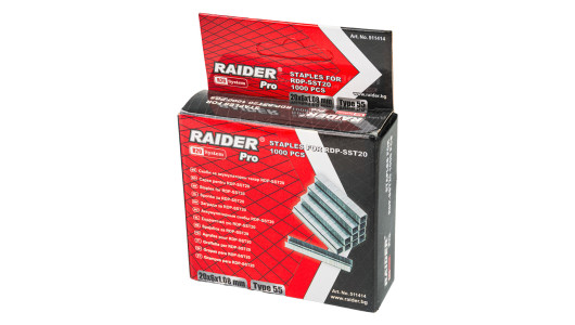 Staples for RDP-SST20 20x6x1.08mm Type 55 1000pcs. image