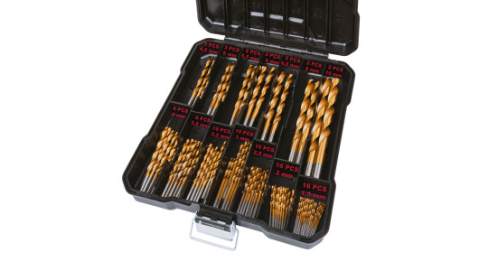 Drill Bits HSS(TiN Coated) 99pcs. Set image