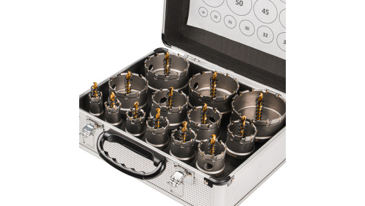 Carbide Core Cutter &Oslash;19-75mm Holesaw Arbor SDS-plus 13 pcs image