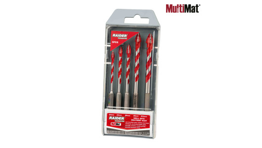 Drill Bits MultiMat 4Cut 5pcs. &Oslash;4 5 6 8 10mm Set image