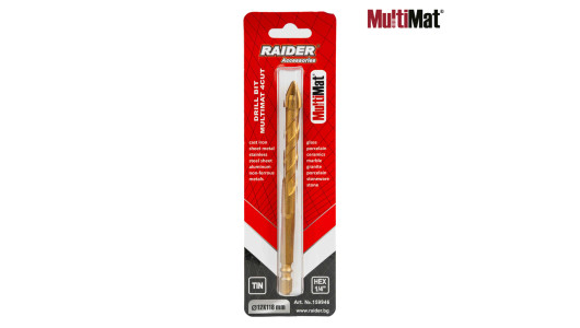 Burghiu multi-material 4 placi &Oslash;12.0 mm 1/4" HEX image