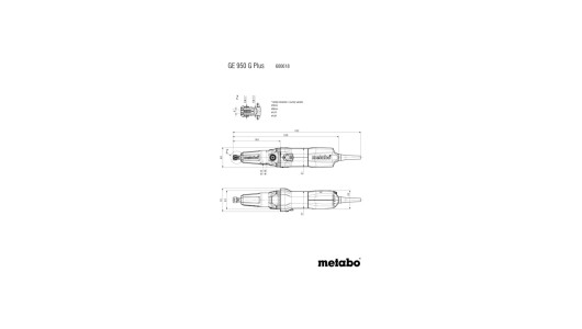Шлайф прав удължен 950W рег. обороти METABO GE 950 PLUS image