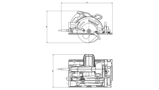 Циркуляр ръчен ø160 1200W METABO KS 55 FS image