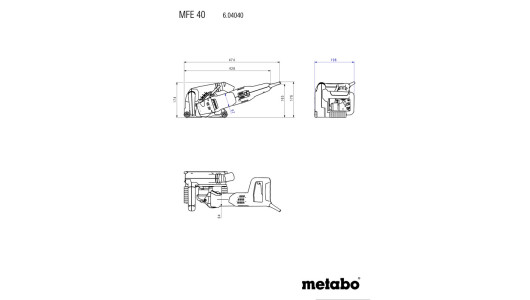 Фреза за канали 1900W 40mm METABO MFE 40 image